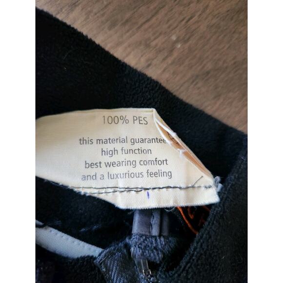 Frauenschuh womens Black Long Sleeve Mock Neck Fleece Pullover Side 1/4 Zip sz 0 - Picture 7 of 7